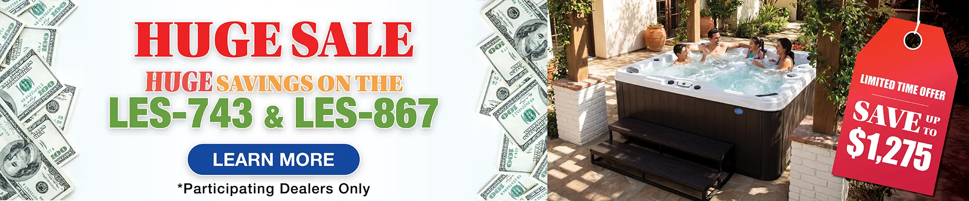 Calspas hot tub being used in a family setting - Yakima